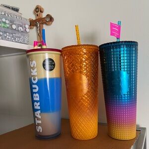Starbucks Gradient and Textured Tumbler Trio
